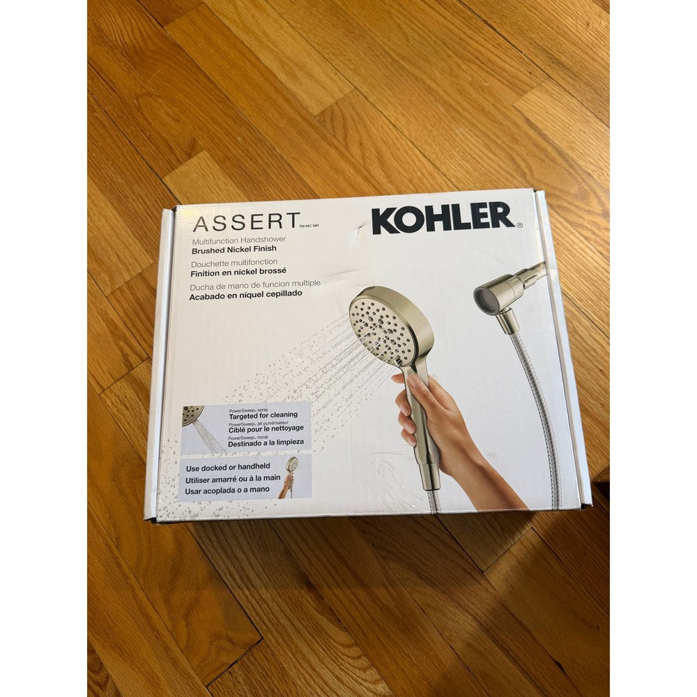 NEW Open Box Kohler Assert Multifunction Handshower Brushed Nickel (R38755-G-BN)